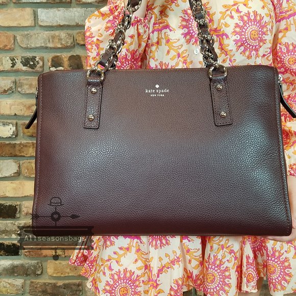 Chocolate Cherry Kate Spade Andee Cobble HILL BAG - Picture 3 of 11